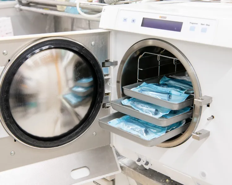 滅菌・衛生面の徹底