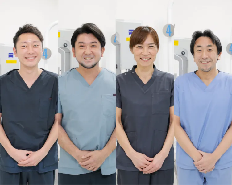 様々な疾患に対応できる複数の歯科医師が在籍